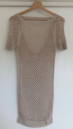 Patrizia Pepe Strickkleid Lochmuster Gr.XS/S