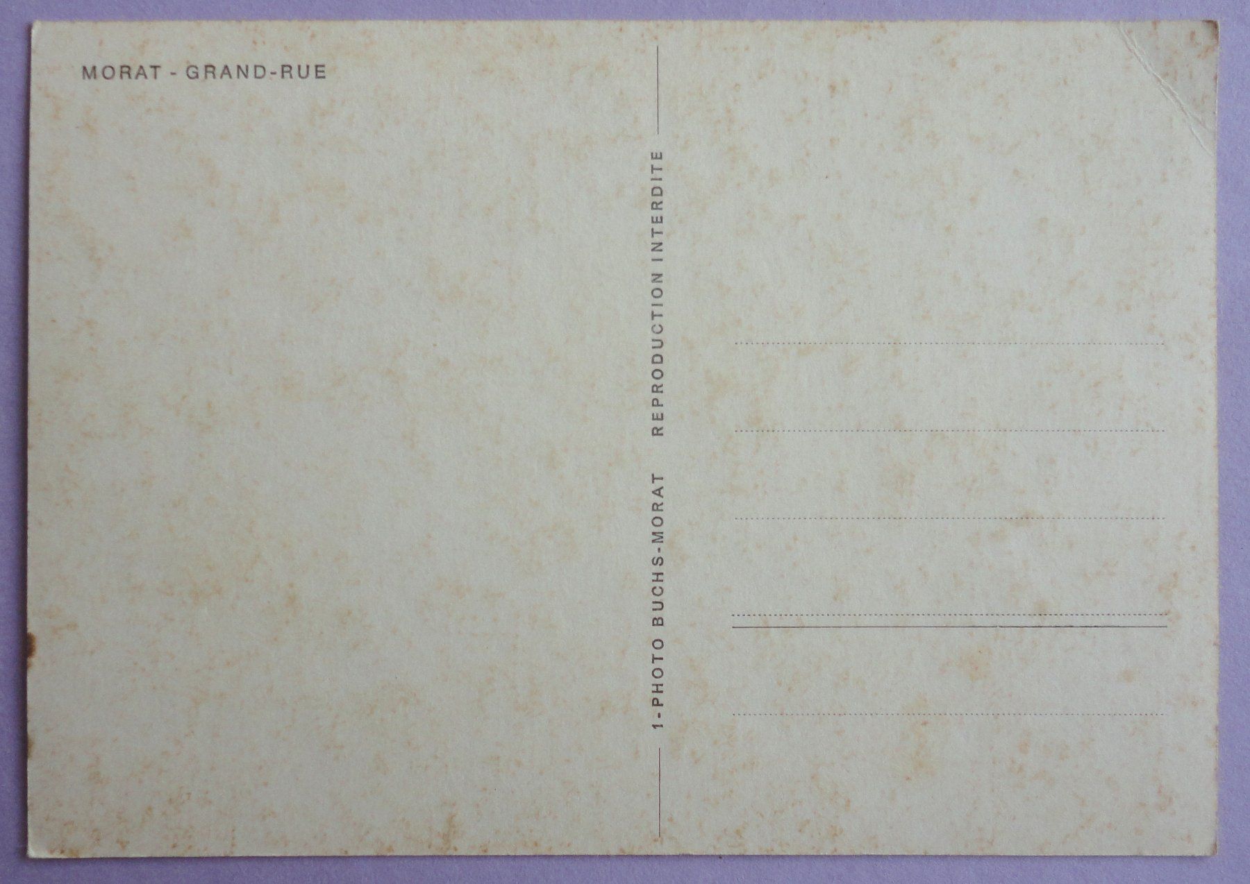 Cartoline postali: Morat - Grand-Rue – Usato da Fétigny venduto da Billy2miny 1