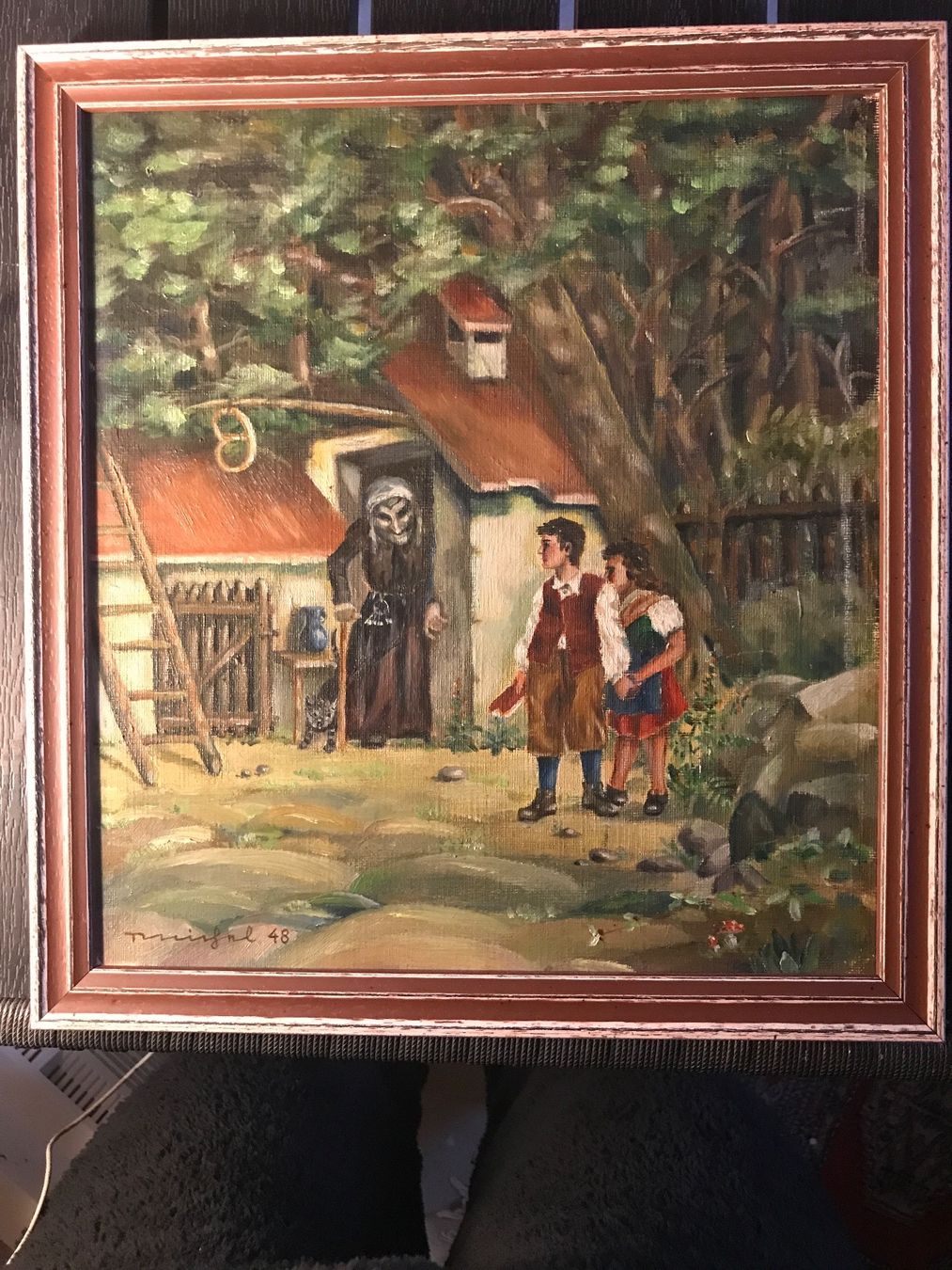 Dipinti: Ölbild Hänsel und Gretel – Usato da Bettlach venduto da Aresdiego 1