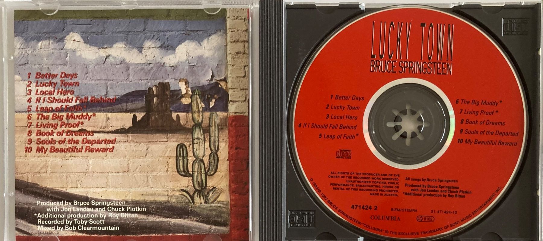 CDs: BRUCE SPRINGSTEEN - LUCKY TOWN – Gebraucht aus Poliez-Pittet von Newtown-Records 2
