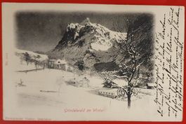 2 Ansichtskarte Grindelwald 1905 - Im Winter