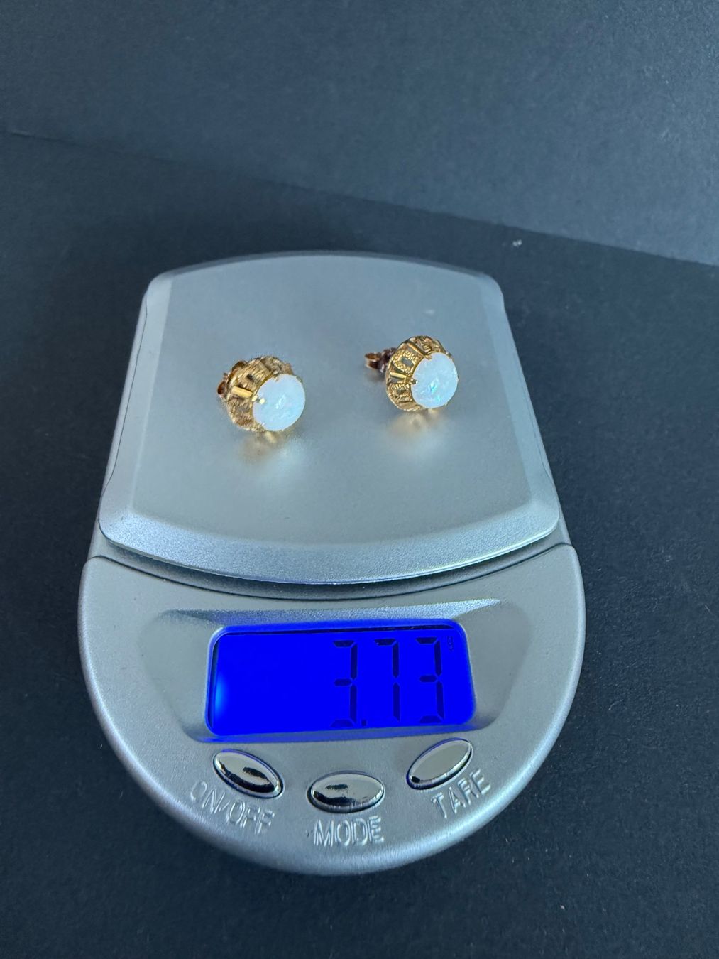 Orecchini pendenti & Orecchini a lobo: Gold Ohrstecker mit echten Opale 750, 18K – Usato da Spiegel b. Bern venduto da Rogger72 2