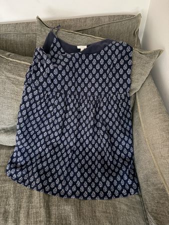 Kleid blau gemustert Grösse M Zustand gut