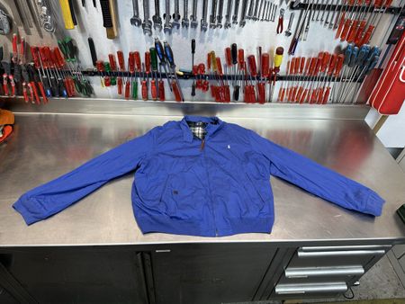 Jacke Polo Ralph Lauren blau kariertes Futter