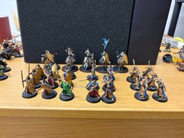 Games Workshop HdR – Galadhrim Krieger + Haldir aus Zinn