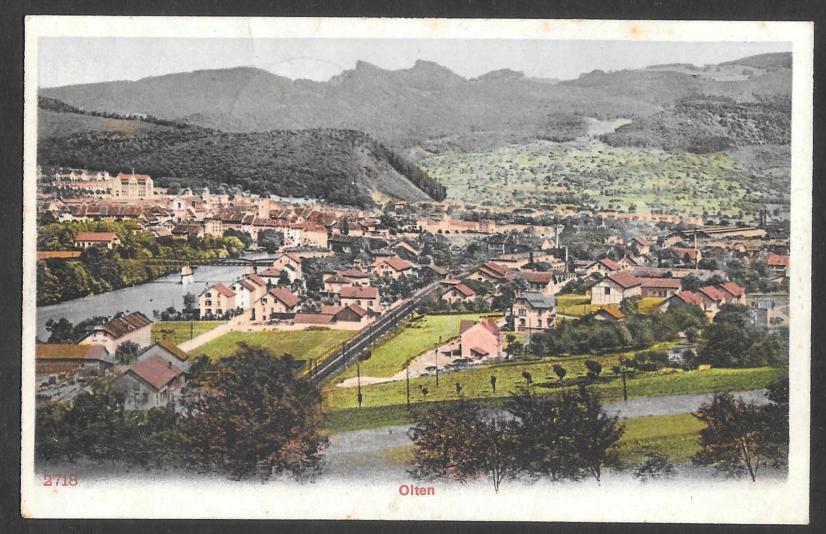 Cartoline postali: Olten Generalansicht – Usato da Olten venduto da clotaldi