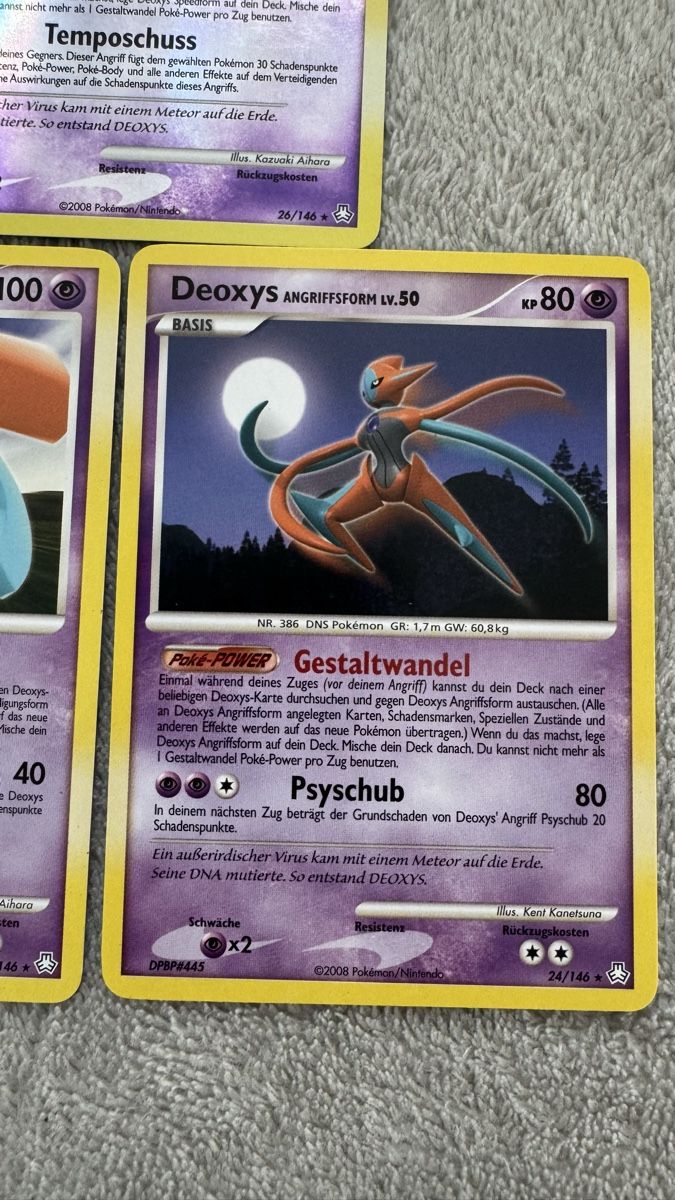 Pokémon Carte collezionabili: 3 Pokemon Karten Deoxys Form - Set  – Usato da Dietlikon venduto da abd_7qwy 5