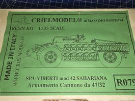 Modellino in resina da costruire Viberti 42 Sahariana