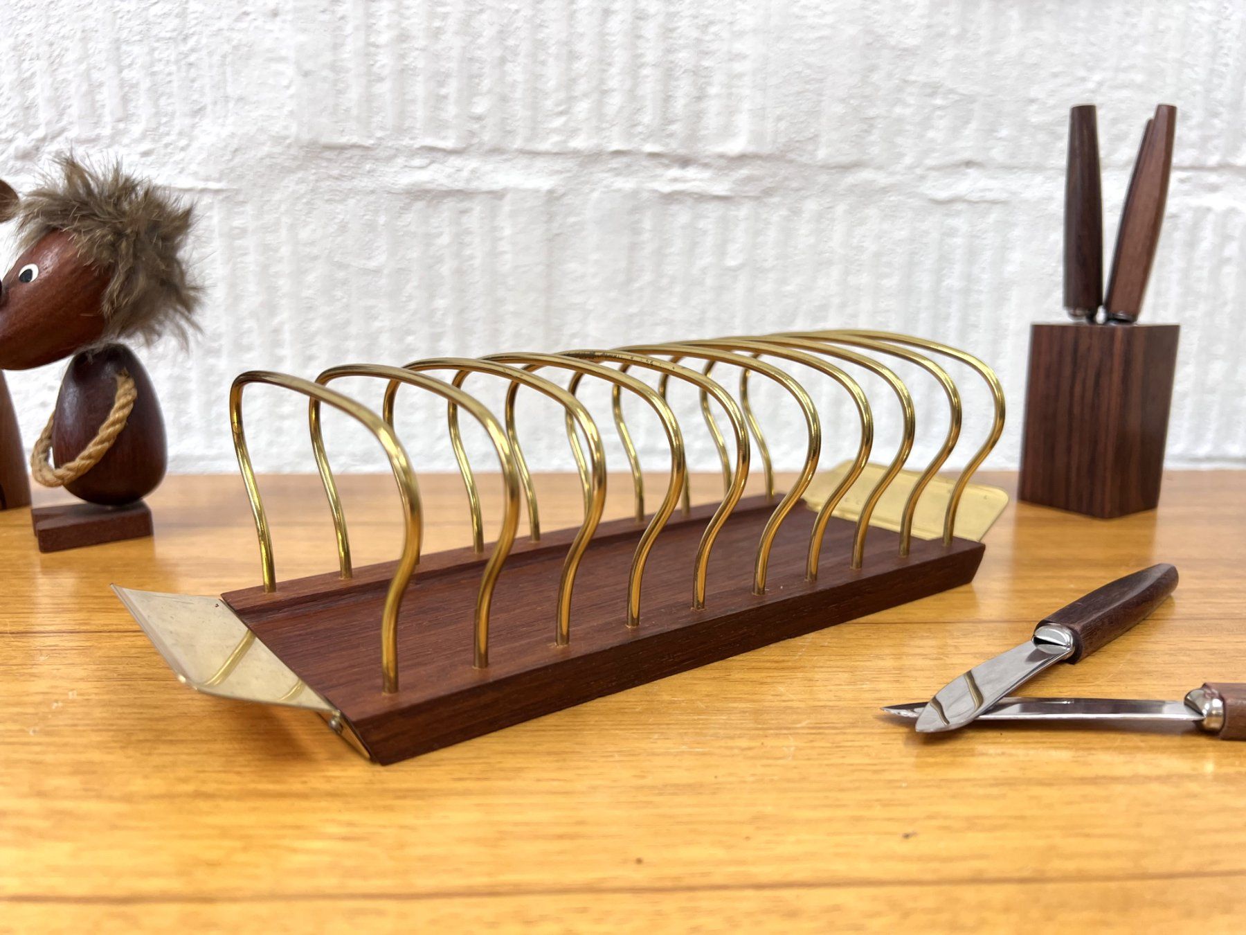 Altro per cucinare: Vintage Toasthalter I Teak – Usato da Walzenhausen venduto da stilvollwohnen 5