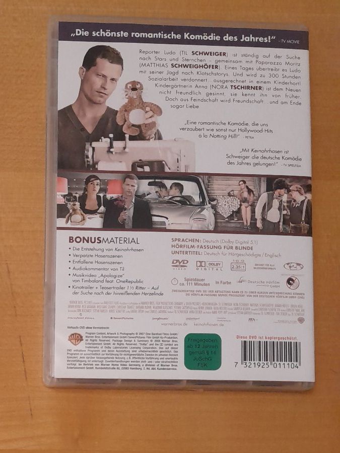 Tutti i DVDs: KeinOhrhasen DVD mit Til Schweiger ! – Usato da Steffisburg venduto da FutureOne 1