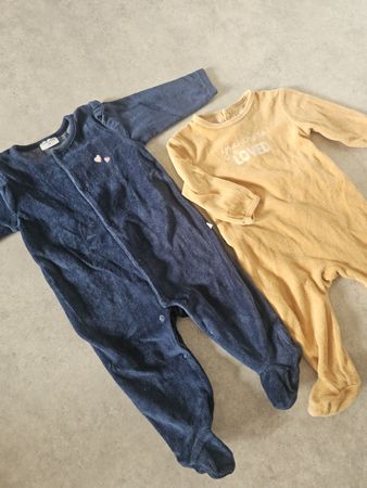 Lot de 2 pyjamas, taille 68