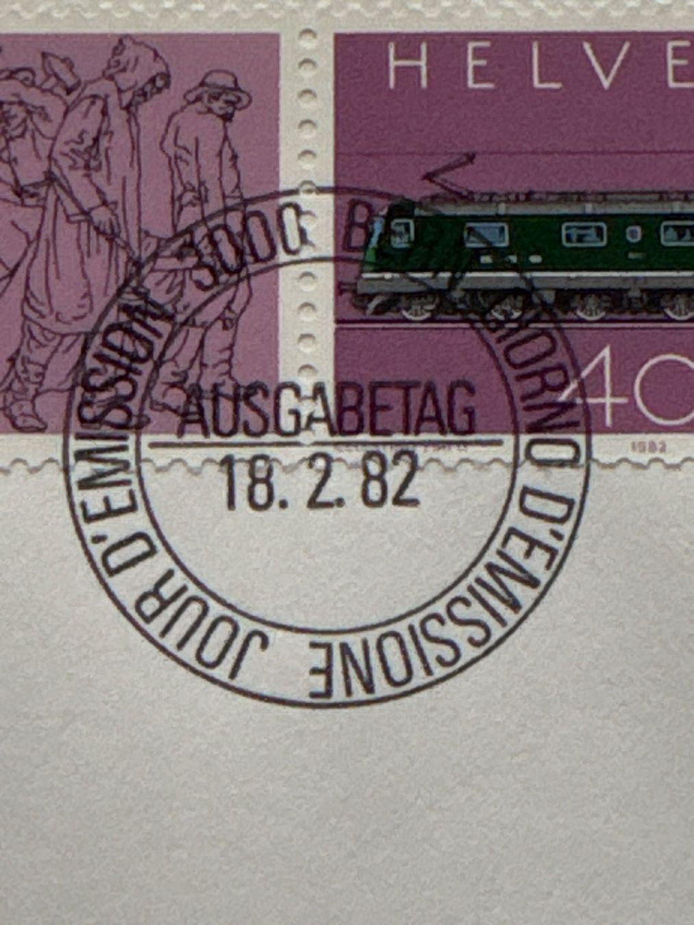 Alle Briefmarken: Gotthardbahn Ersttagsbrief 18.2.1982 Briefmarke Schweiz – Gebraucht aus Ibach von lisch3 4