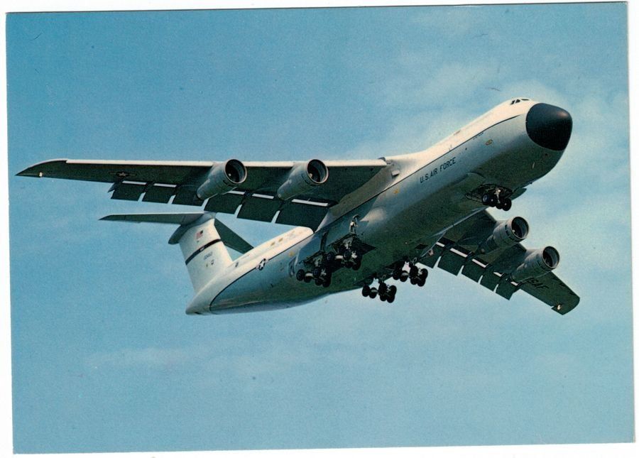 Cartoline postali: Lockheed C-5A Galaxy Militärtransporter USAF – Usato da Frauenfeld venduto da POML