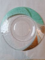 Glasplatte 34 cm, dekorativ bemalt, evt. Handarbeit