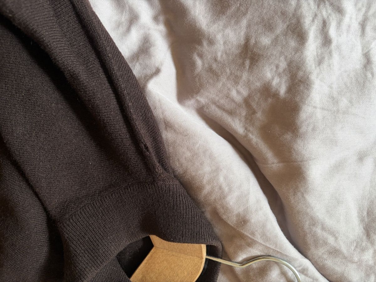Maglioni & Felpe: Brown Cashmere Pullover Mock Neck Size M with small Defects – Usato da Basel venduto da val_c6ww 4