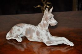 Porcellana Lladro, cane Alano. Vintage.