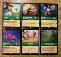 Disney Lorcana EN - Megara, Cheshire, Tamatoa, Stampede