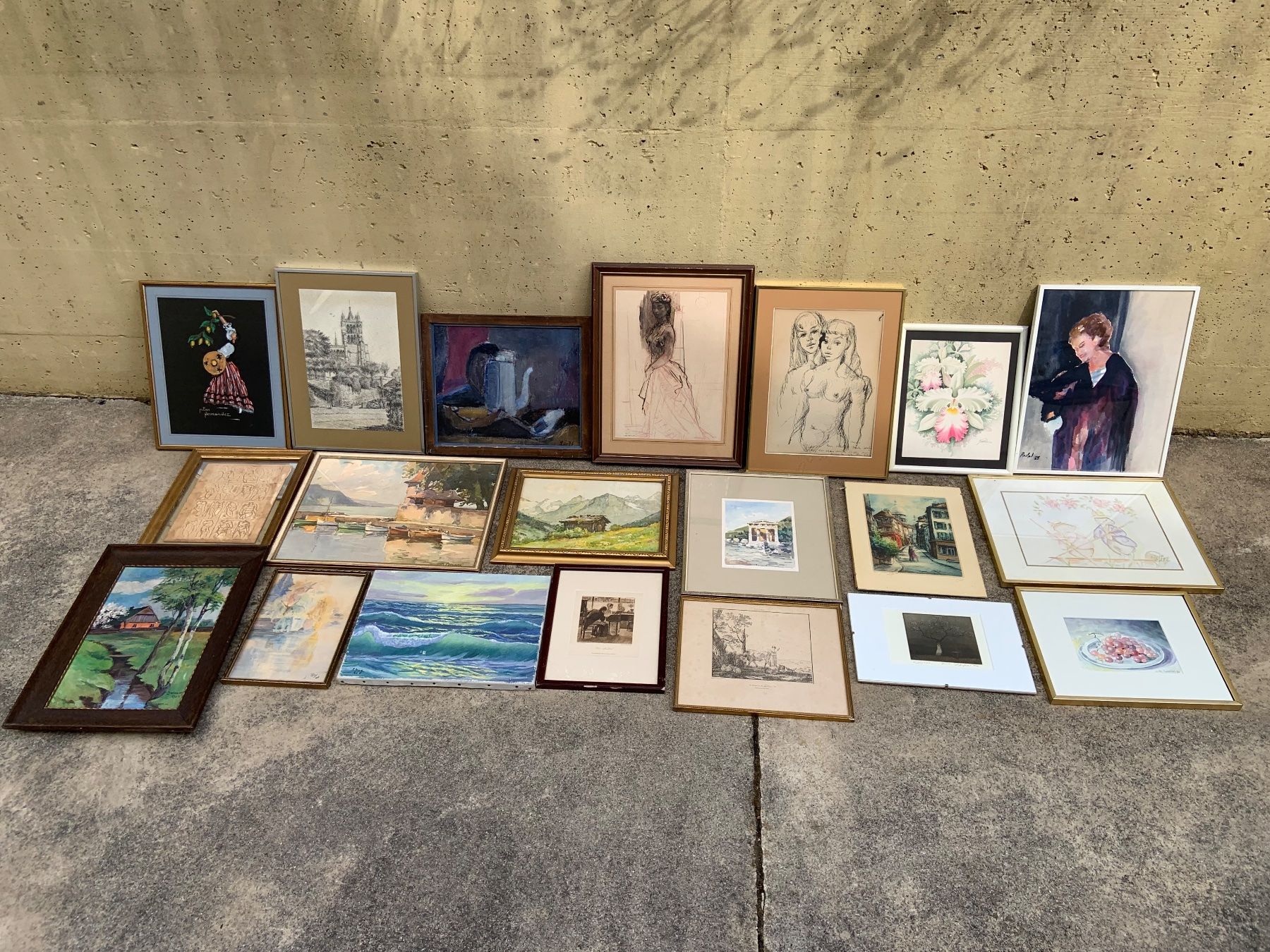 Gemälde: lot de 20 tableaux – Gebraucht aus Allaman von Djack56