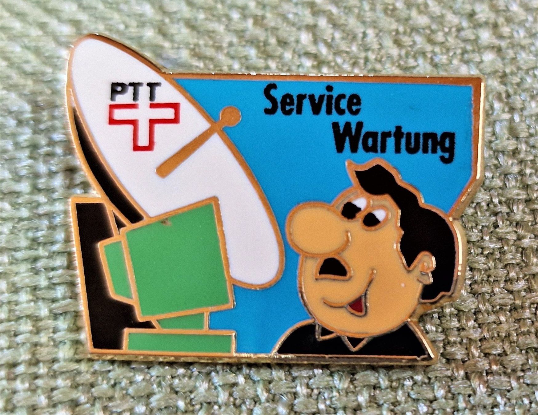 Placchette & Badge: L190 - Pin PTT Post Service Wartung PC Computer Telecom – Usato da Reinach BL venduto da Boston-Verkauf
