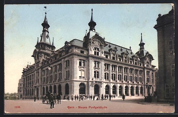 Cartes postales: AK Bern, Neues Postgebäude – D'occasion à Berlin par bartko-reher