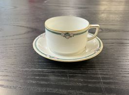 Bavaria Tasse mit Untertasse, Vintage Geschirr Set