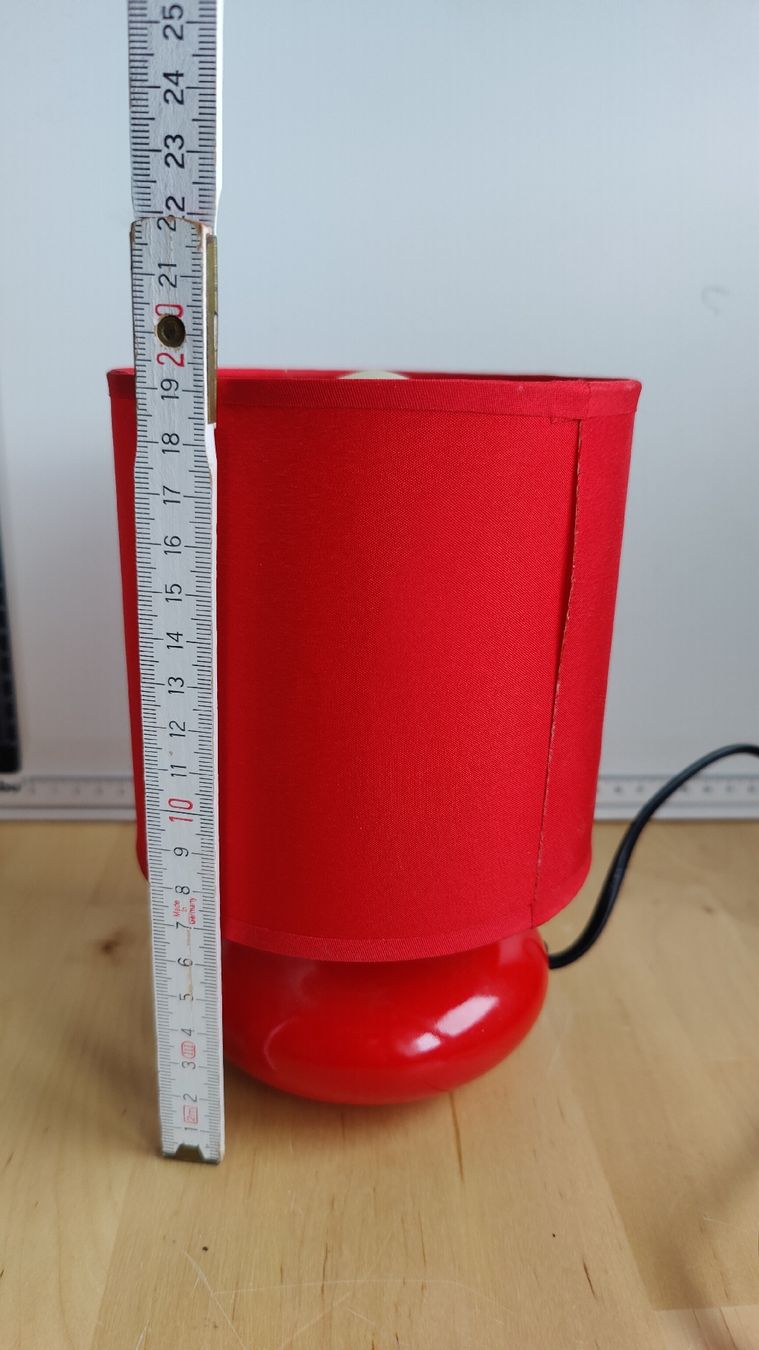Lampade: Tischlampe Seylumiere rot (LP3) – Usato da Neuenhof venduto da tap_mxt6 6