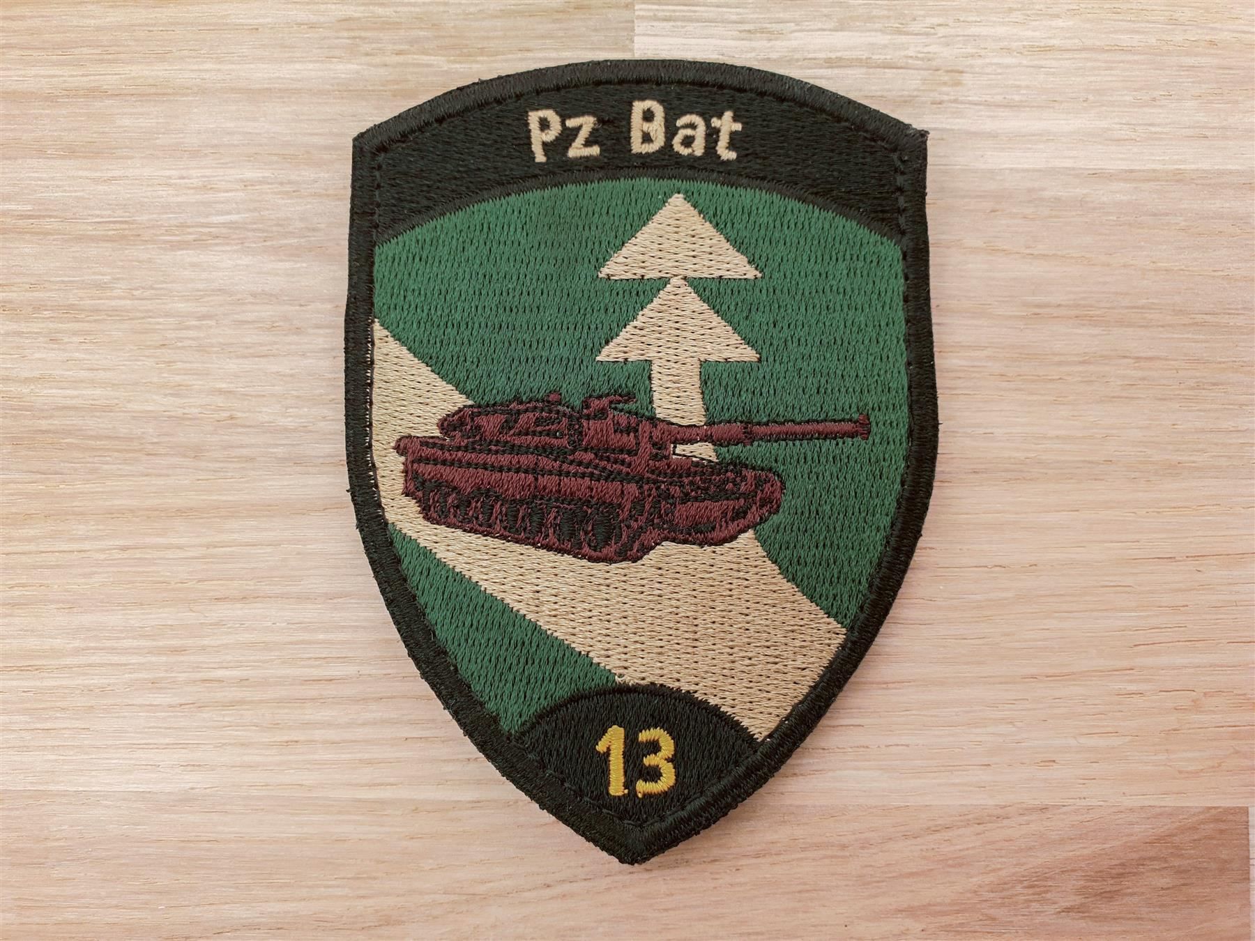 Placchette & Badge: Badge Pz Bat 13 schwarz Panzerbataillon – Usato da Erlinsbach venduto da S700