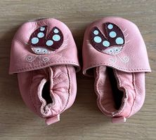 Baby Krabbelschuhe Leder 06 Monate Marienkäfer Rosa 