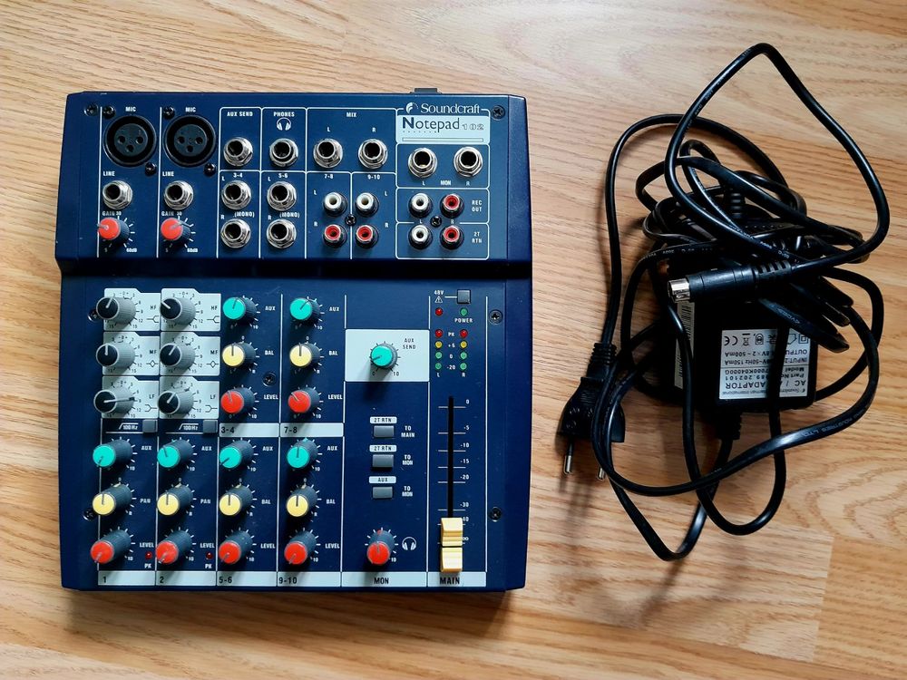 Soundcraft Notepad 102 Mixer plus Netzteil (Gebraucht) in Zürich für ...