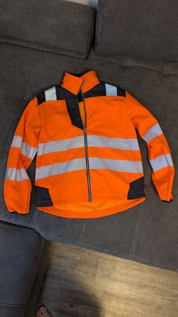 Worker Softshell Jacke Orange warnschutz, Gr. M, top Zustand