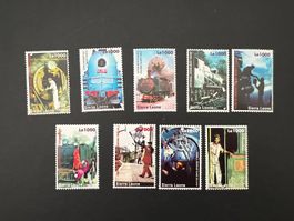 Sierra Leone Lot mit Eisenbahnen  ** Luxus (C157)