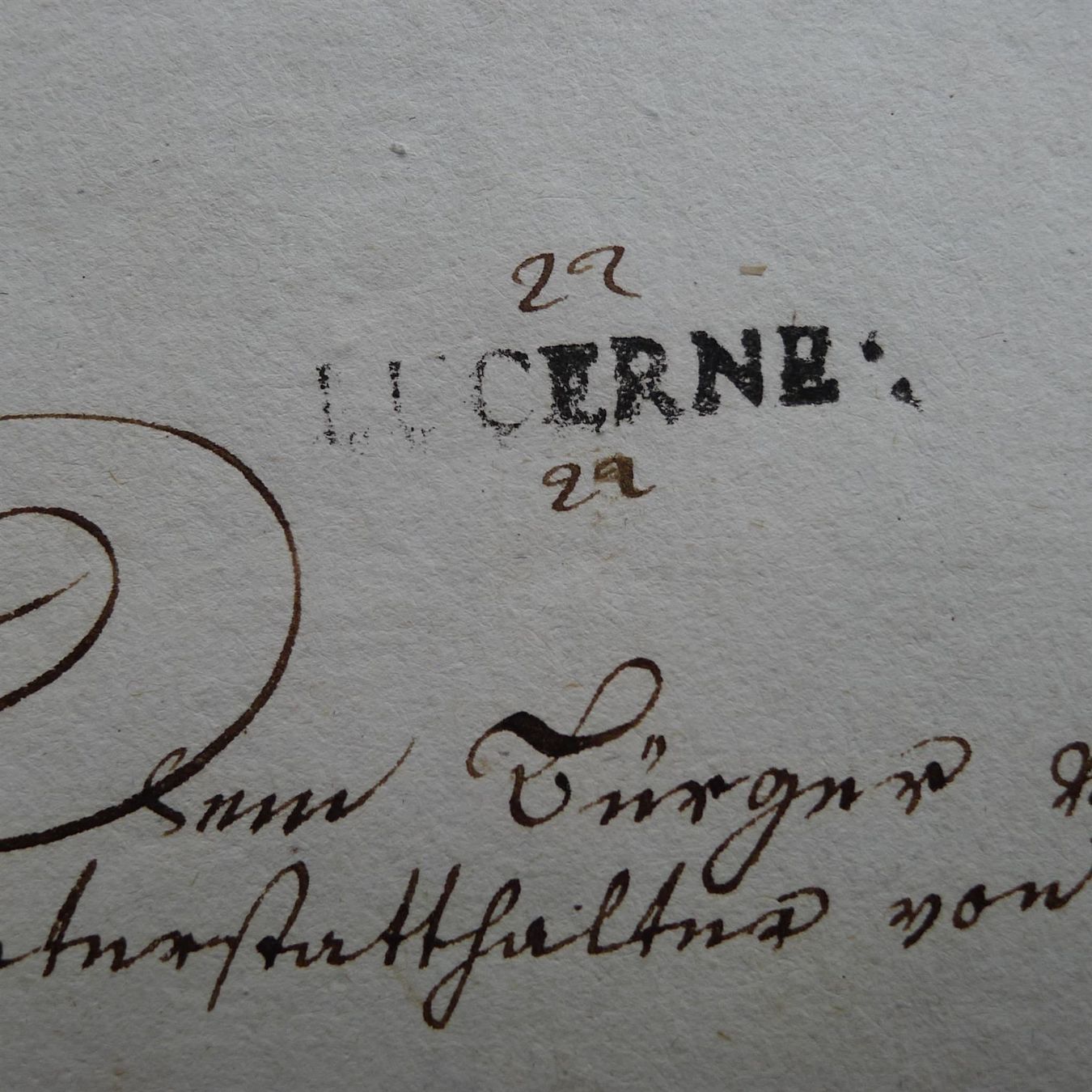 Tutti i francobolli: 1799 LUCERNE nach SACHSELN, Fischer Post – Usato da Sursee venduto da Luzernerraute 1