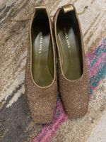 Maria Luca Ballerinas Gold Strass Gr.40.5  Neuwertig