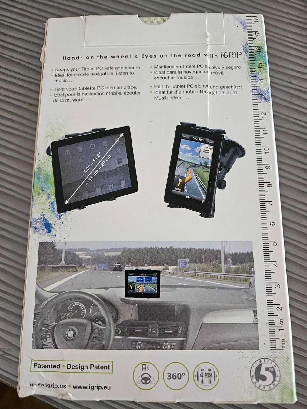 Staffa per monitor: iGrip Windshield Tablet Kit Mount & Holder 12-22cm Neu OVP – Nuovo (secondo la descrizione) da Kloten venduto da Euroasia 1