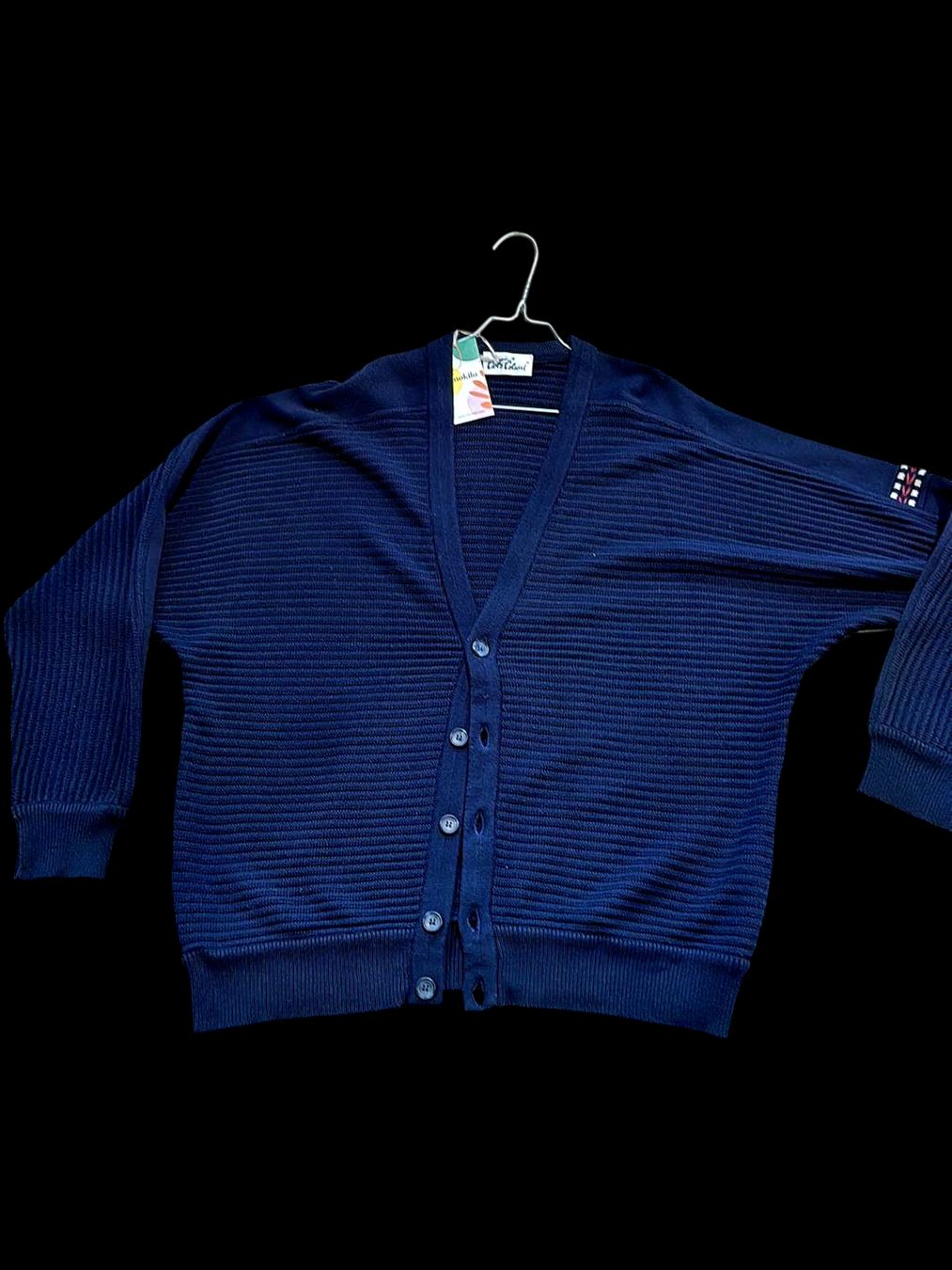 Giacche: Carlo Colucci Navy Strickjacke - Größe 52 – Usato da Zug venduto da vinokilo 1