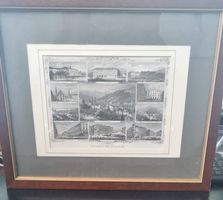 Stahlstich von Stadt St. Gallen um 1860