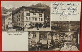 Bergün 1917 - Hotel weisses Kreuz