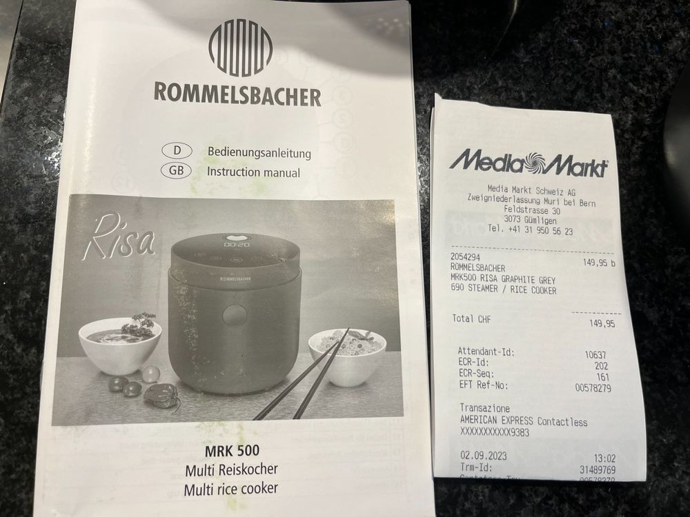 Ricardo ROMMELSBACHER auf Risa MRK Reiskocher | 500 Kaufen