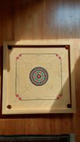 Carrom Brett Spiel aus Holz quadratisch 82x82, neuwertig 