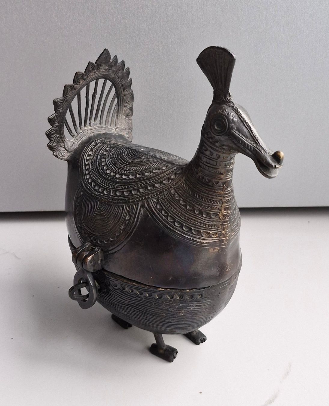 Statuette: Betelnuss Dose Pfau Antik – Usato da Kreuzlingen venduto da Stefan77 1