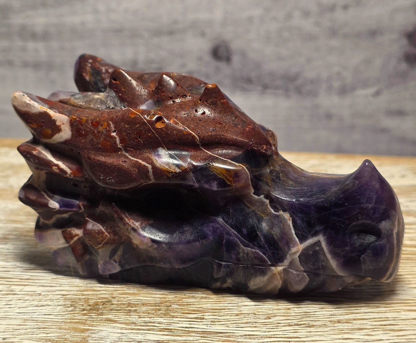 Minerali & Pietre curative: Amethyst Drachenkopf 302g – Nuovo e nell'imballaggio originale da Matzingen venduto da Shay_Crystalz