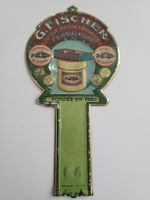 Blechschild Fischer Zündhölzer 30er Jahre Franz.+ Deutsch