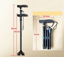 Cannes Pliantes 4 appuis Canne de Marche lampe intégrée
