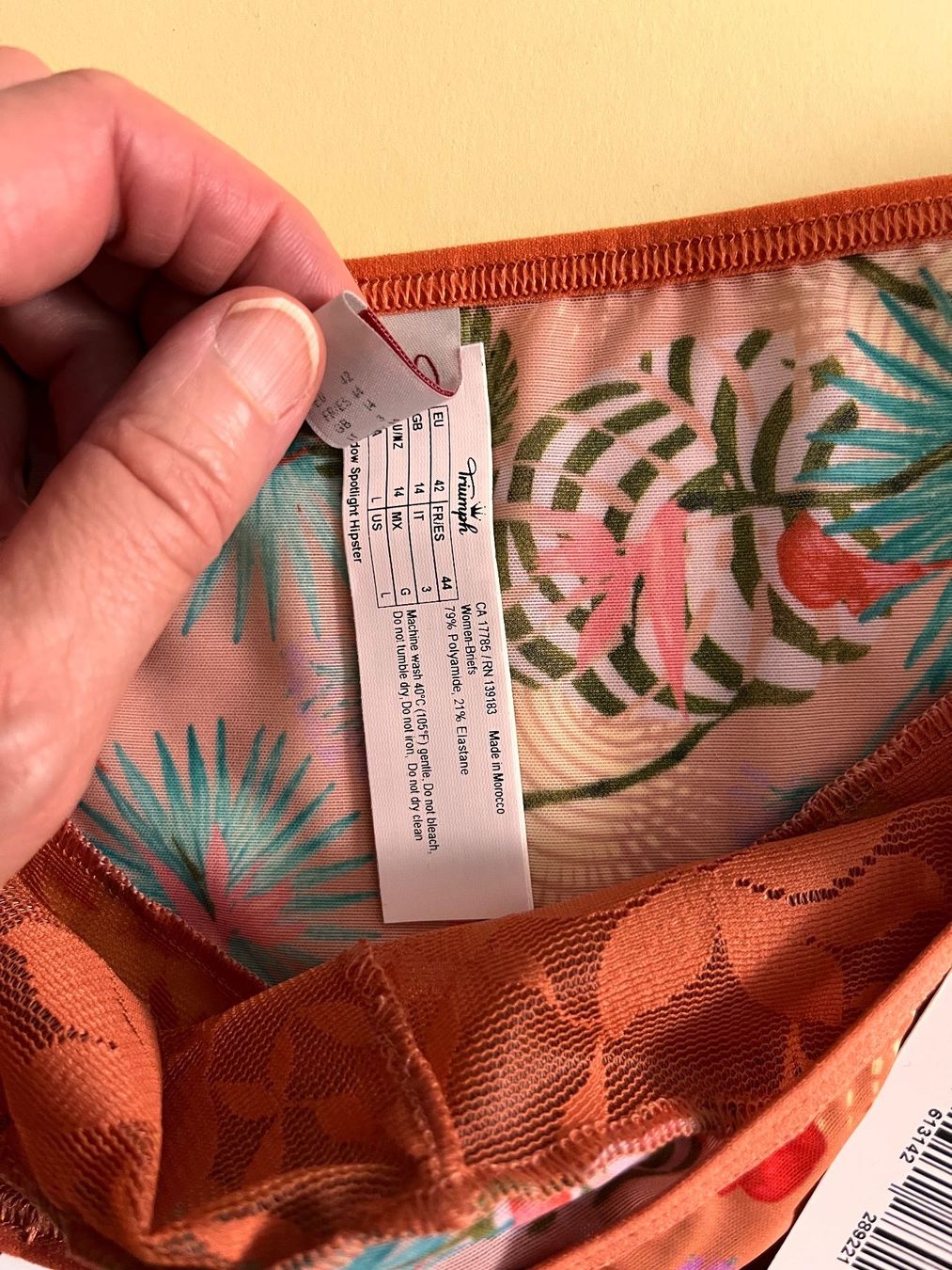 Triumph Altra biancheria intima: TRIUMPH, Shadow Spotlight Hipster, Grösse 42, Farbe Orange – Nuovo e nell'imballaggio originale da Rudolfstetten venduto da gst_g7xl 3