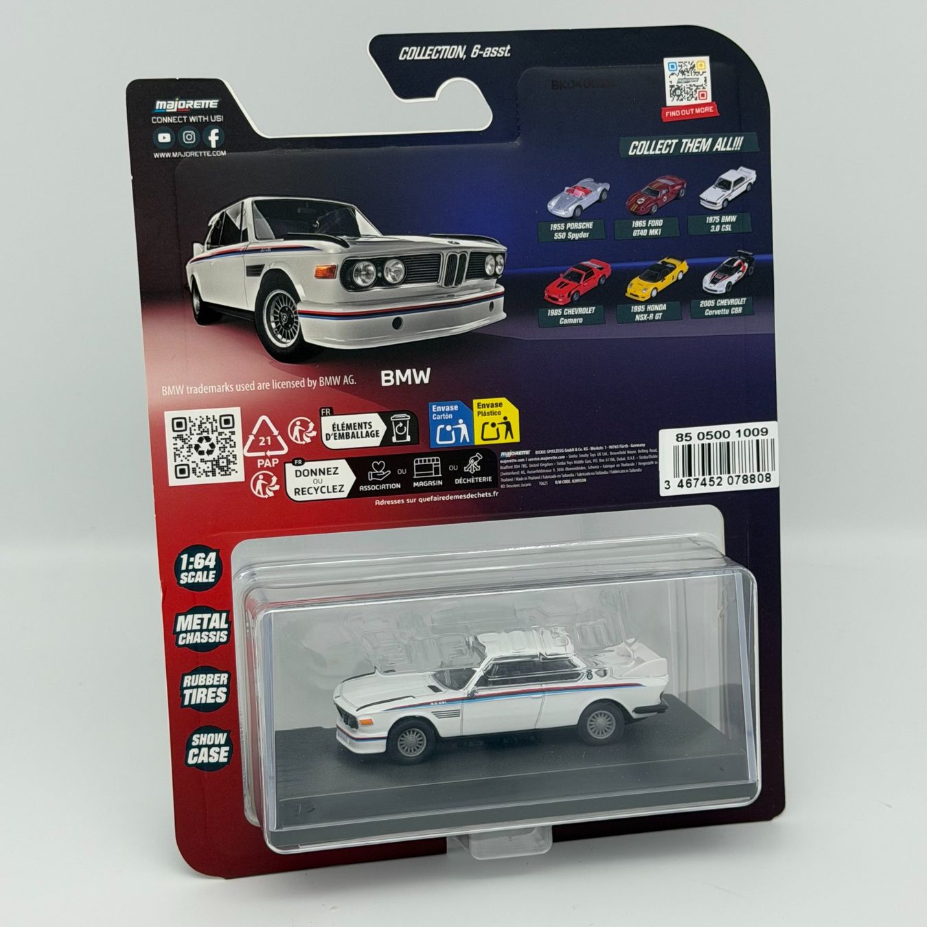 Majorette Modellini d'auto: Majorette Collection 1975 BMW 3.0 CSL – Nuovo e nell'imballaggio originale da Villarimboud venduto da vinzz67 1