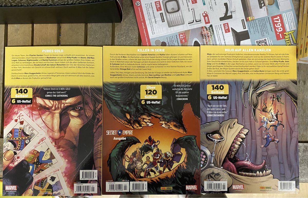 Comics: X Men Gold 1-7 Marvel 920 Seiten – Gebraucht aus Schleinikon von kar_8ww7 4