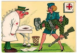 Militärhumor: Sanitäterin Feldpost HD EISB.D... 27 Schachen