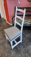 Chaise bois et tissu