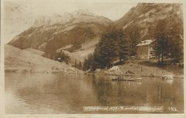 Seealpse, Ruderboot, Fotokarte, 1921