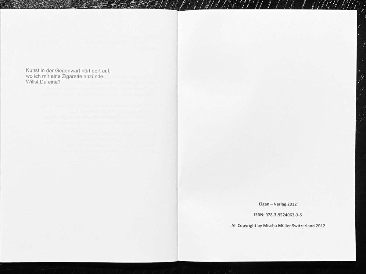 Bücher: Gedichte von OPA -  “Qe(e)rbeet” - Mischa Müller – Neu und originalverpackt aus Zuerich von SonderArt-Wertgut 3